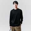 Camisetas de manga larga de algodón peinado de fibra extra larga de Xinjiang para primavera y otoño para hombres y mujeres, Ropa interior de algodón puro, Camisetas básicas de color liso