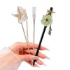 Pasador de Flecos de Flor Estilo Antiguo para Niñas, Pasador Versátil de Alta Gama para Hanfu, Nuevo Accesorio para el Cabello con Pasador para Falda Mamian Estilo Chino