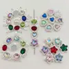 Anillo de aleación con diamantes de imitación, gato Kt de dibujos animados, conejo, multiagujero, espaciador facial de cuentas, cuentas espaciadoras de corazón, cuentas de cristal, materiales para abalorios