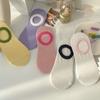Meias Finas Femininas Zhuji Cano Baixo, Meias Invisíveis de Malha Rasa, Absorventes de Suor, Antiderrapantes, Meias Femininas Curtas Atacado, Ultra Finas
