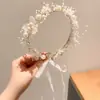 Diadema de Flores de Nuevo Estilo para Primavera y Verano para Sesiones de Fotos, Accesorio Floral para el Cabello Estilo Bosque, Corona de Flores de Princesa Hada, Diadema de Cinta, Flor para el Cabello