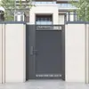 Arco de Jardín de Aleación de Aluminio Estilo Europeo Patio Exterior Rural Casa de Autoconstrucción Villa Patio Celosía Puerta de Arte de Aluminio Fijo