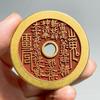 Atacado de fábrica latão cinnabar montanha fantasma gastando cobre puro Leigong montanha fantasma cobre 48mm fornecimento de bancada cobre moedas antigas
