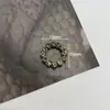 Acessórios de liga cinza com diamantes vazados estilo coreano joias simples de coração oval acessórios de cabelo feitos à mão bolsa sapatos acessórios de flor