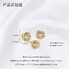 Acessórios de Miçangas 7,8 mm Banhados a Ouro 14K Contas Espaçadoras Argolas Torcidas Argolas Fechadas Separadores com Argola Materiais DIY para Pulseira Colar