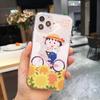 Cherry Maruko Adequado para iPhone 14Plus Capa de Telefone Cartoon Apple 14 Capa Protetora 13 Transparente All-inclusive
