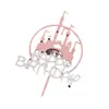 Decoración de Pastel Tarjeta Estrella Pequeña Castillo Doble Rosa Estrella Pequeña Doble Estrella Tarjeta para Pastel