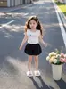 Ropa de Verano 2026 para Niñas, Tops sin Mangas Lindos y Sencillos, Camisetas Lindas para Bebés Niñas, Camisetas Versátiles de Corte Ajustado para Verano, Modernos