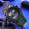 Reloj de Moda Sanda 6024 para Deportes al Aire Libre a Prueba de Golpes Multifuncional Impermeable Luminoso Reloj Electrónico para Niños y Niñas