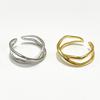 Anillo Asimétrico de Plata de Ley 925 Estilo K Coreano Fan Zhiqiao Diseño de Nicho Popular en Instagram Anillo de Forma Especial