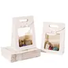 Bolsa de Regalo Transparente para Ventana al por Mayor Bolso de Mano Papel de Regalo para Envolver Regalos Bolsa de Regalo Grande Caja de Regalo Caja de Regalo Creativa