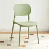 Silla de plástico, silla con respaldo engrosado de restaurante nórdico, silla para mesa de comedor en casa, silla de comedor comercial, taburete moderno simple