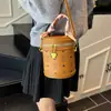 Bolsas Femininas da Moda Deste Ano 2026 Primavera Nova Elegante Alta Aparência Bolsa Cilíndrica de Ombro Único Moda Bolsa de Mão Bolsa Saco Transversal
