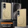 Adecuado para Funda de Teléfono Samsung Zfold8, Soporte Giratorio Plegable, Soporte Magnético para Coche, Funda Protectora Iphoneduo