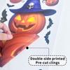Calcomanías de Halloween Transfronterizas Calcomanías Creativas de Vidrio de Fantasma de Calabaza Decoración para Fiesta de Halloween Calcomanías Electrostáticas de Murciélago