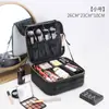 Bolsa de Almacenamiento de Cosméticos de Cuero PU para Tatuaje, Arte de Uñas y Maquillaje, Bolsa de Maquillaje de Gran Capacidad Portátil, Estilo Ins, Estilo Coreano