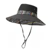 Nuevo Sombrero de Pescador Estilo Étnico 2026 para Mujer, Versátil para Playa de Verano, Ala Ancha, Protección UV, Sombrero para el Sol