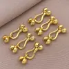 Cierre de Botón de Flor Bud Relleno de Oro de 18 Quilates Accesorios para Joyería Hecha a Mano DIY Cierre de Pimienta Conector Cierre de Cuentas Cierre de Collar