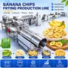 Equipo de Procesamiento Profundo de Chips de Plátano, Sistema Automático de Fritura y Eliminación de Aceite, Línea de Producción Especializada para Fábricas de Alimentos