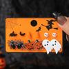 Europa e Estados Unidos brincos quentes transfronteiriços cabeça de abóbora morcego aranha desenho animado estilo escuro conjunto de brincos Halloween atacado