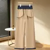 Jeans Mom de Pierna Recta Primavera y Otoño 2026 Nuevos de Cintura Alta Casual para Mujeres de Mediana Edad y Mayores Pantalones Sueltos Otoño e Invierno Jeans con Forro de Terciopelo