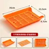 Placa de Rejilla Rectangular para Escurrir Brochetas, Adecuada para Restaurantes de Hot Pot y Barbacoa