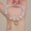 Pulsera de cuentas de circonita con forma de ojo de gato, diseño de nicho, para niñas, nueva joyería de mano al por mayor