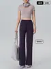 Calça Esportiva de Yoga de Cintura Alta para Verão para Mulheres Altas, Calça Fitness Casual Modeladora Plus Size, Calça Longa Reta Solta com Caimento