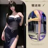 Lencería Sexy Coqueta Pura Uniforme Sexy Vestido con Abertura Pequeña en el Pecho Pajamas para Mujer 8658