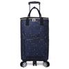Carrito de compras de gran capacidad con ruedas giratorias silenciosas plegables, impermeable y resistente al desgaste, carrito de compras portátil para supermercado, personalizable