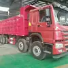 Caminhão Basculante Sinotruk Novo com Dupla Tração Traseira para Obras com Cobertura de Lona