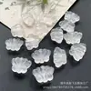 Acessório de Jade de Água 15x21mm Pingente Dupla Face de Lótus em Jade de Água Natural com Furo Passante para Pulseira, Colar, Brincos DIY