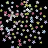 Joyería para Uñas Artísticas Flor de Cinco Pétalos Transfronteriza Mezcla de Colores Planas Pequeñas Base de Resina Decoraciones para Uñas Florales Venta al por Mayor