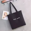 Bolsa Feminina de Lona Estilo Coreano Nova Primavera Bolsa de Ombro Único Bolsa de Compras Bolsa de Lona Estampada Fashion para Estudantes