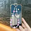 Colgante de Cadena para Teléfono con Abalorios de Mariposa de Cristal Llavero Accesorio Exquisito Accesorio para Bolso Correa para Teléfono Regalo Venta al por Mayor