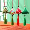 Wang ZhengZongzi Triangular Sachet de Ajenjo Colgante Pequeño Regalo Hanfu Sachet Decorativo Regalo del Festival de Medio Otoño