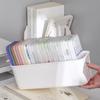 Caja de almacenamiento para funda de teléfono móvil, dormitorio de estudiantes, escritorio, cosméticos rectangulares, artículos diversos, estante de papelería, cesta de almacenamiento portátil