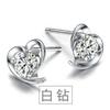 Jingdong Pinduoduo S925 brincos de pino de agulha de prata joias de orelha de prata femininas coreanas simples um veado você tem brincos de pino de floco de neve