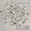 Mini Joyería para Arte de Uñas de Circonia con Base Plana Biselada, Pequeños Diamantes para Uñas Brillantes Transparentes Blancos con Forma de Marquise, Color Especial Champagne