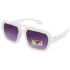 Gafas de Sol para Niños y Niñas, Fotografía Callejera de Moda, Gafas de Marco Grande de Celebridad de Internet, Gafas de Sol de Marco Grande con Protección Solar Personalizada 8229A 1