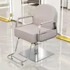 Silla de peluquería para barberías, silla de salón, silla de aseo, silla para cortar el pelo, ajustable y giratoria, reposabrazos de acero inoxidable, silla de barbero