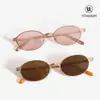 Gafas de sol ultraligeras de titanio puro para mujer, estilo callejero vintage, atmosféricas, modelo MM98741, estilo FAK, qq sugarcore