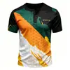 Camisa Henle Masculina com Estampa Xadrez Colorida 3D Moda Streetwear Hip-Hop Gola Henle Fashionável Manga Curta