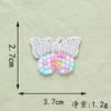 Parche decorativo de mariposa con diamantes de imitación, no tejido, con diseño de mariposa, ideal para manualidades, ropa y equipaje.