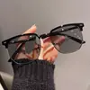 Óculos de Meia-Armação, Estilosos e Intelectuais, Óculos de Receituário Fotocromáticos Retrô, Anti-Luz Azul, Casual para Negócios, Cool e Estilosos, Óculos Sem Grau, Frete Grátis D