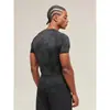 Camiseta Deportiva de Fitness de Secado Rápido Transpirable Elástica Ajustada de Manga Corta con Estampado de Hielo Casual para Gimnasio Running