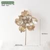 Novo Produto Transfronteiriço Decorações de Natal Flores de Natal Prateadas Decoração de Arranjo de Flores Artificiais de Alta Qualidade em Tecido Brilhante Dourado Champagne