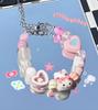 Pulseira de Lã Tecida à Mão Urso Sândalo Dopamina Feminina Doce Menina Coração Design Infantil Fofo Joia da Moda