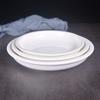 Plato para Bistec de Cerámica Creativo con Borde Estrecho Plato para Comida Occidental Plato Plano de Hotel Plato para Pastel Plato para Pasta Cuchillo y Tenedor Plato para Fruta
