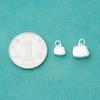 Prata Esterlina S925 Acabamento Fino Brilhante Sólido Pingente de Gatinho Hello Kitty Charm Acessórios para Pulseira Colar Infantil DIY